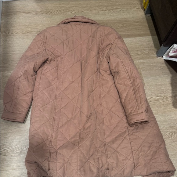 Avec Les Filles Quilted Tan Puffer Coat - Picture 4 of 4